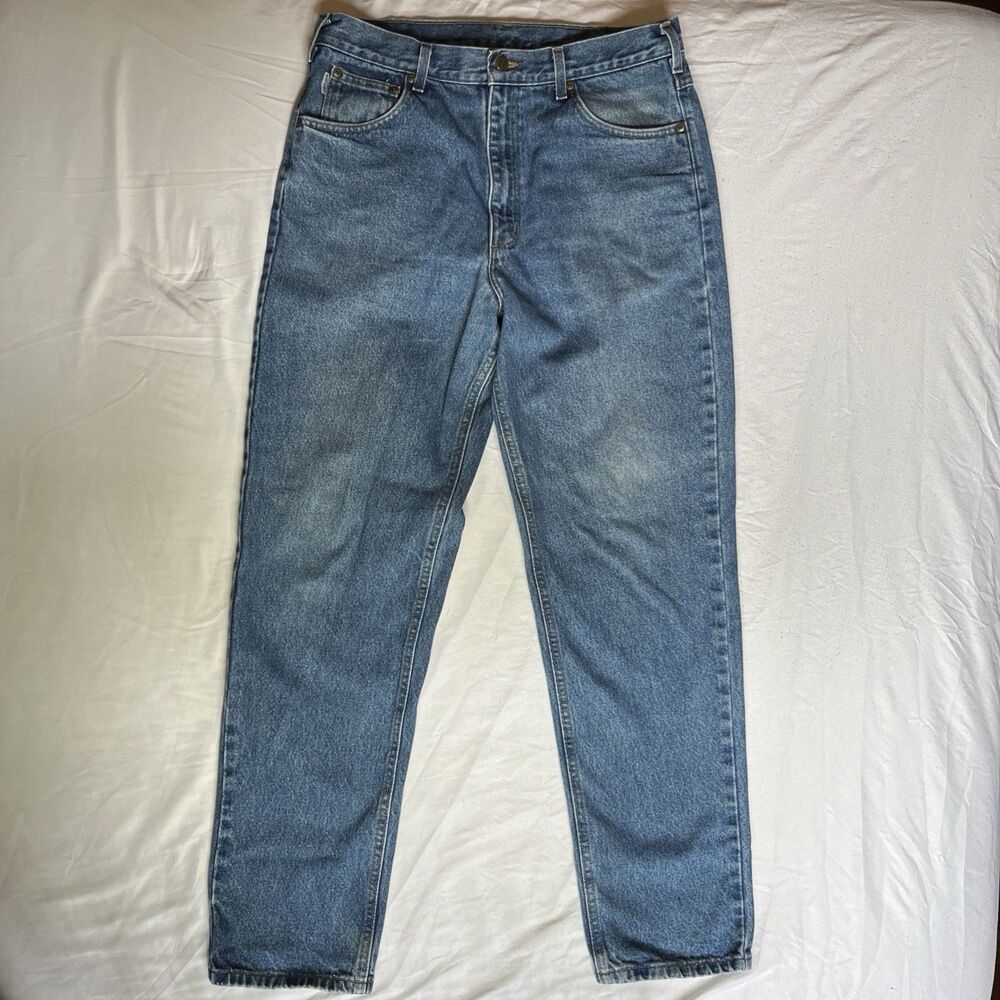 Carhartt B17 DST Relaxed Fit Jeans Mens 36x33 Blue Denim Distressed Y2K